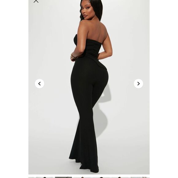 Fashion Nova Call My Name Ribbed Pant Set Size Small NWT - Picture 2 of 10